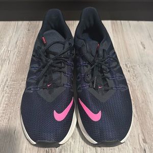 Navy And Pink Sneakers